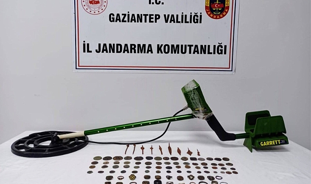 Gaziantep’te 61 adet tarihi eser niteliğinde sikke ele geçirildi