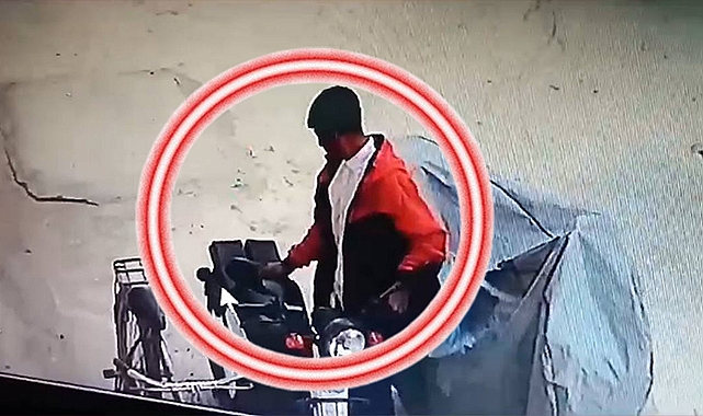 Şanlıurfa'da kameralara aldırış etmeden iki elektrikli bisiklet çaldı
