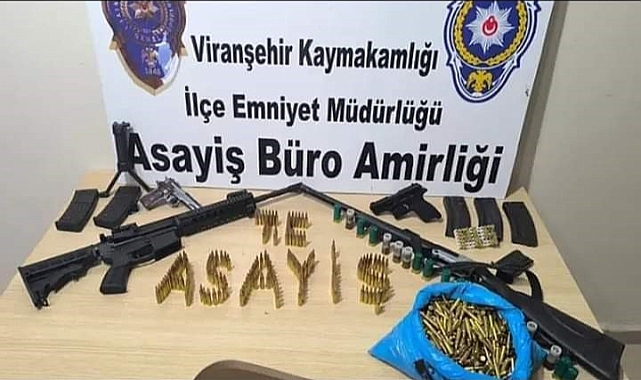Viranşehir'de silah kaçakçılarına operasyon!