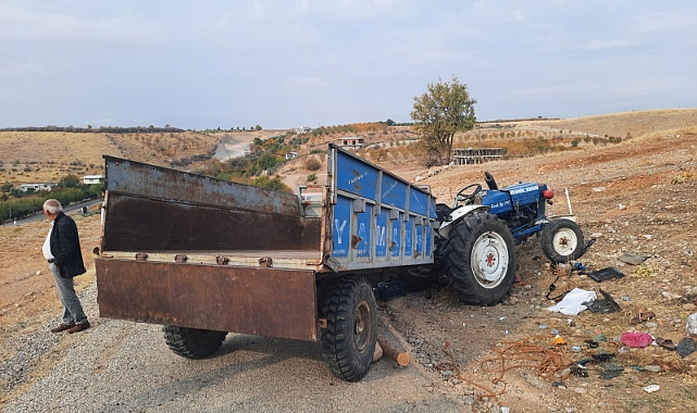 Adıyaman’da traktör devrildi: Yaralılar var