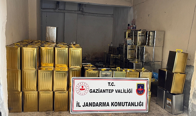 Gaziantep'te 1,5 milyon lira değerinde sahte zeytinyağı ele geçirildi