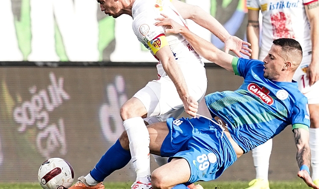 Kayserispor'un, Rize'de 15. randevusu