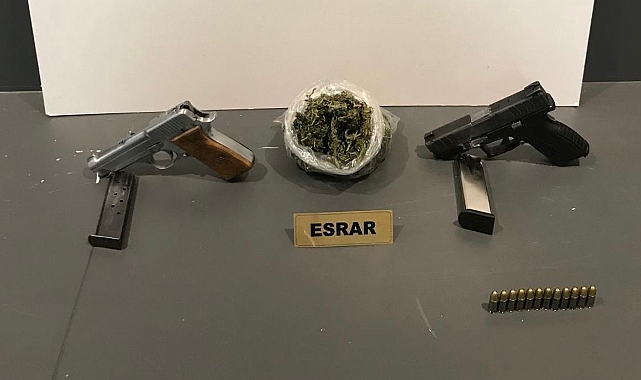 Samsun’da uyuşturucu ve silah operasyonu!