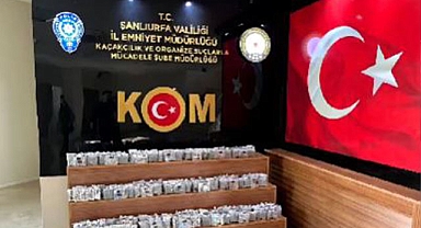 Şanlıurfa'da gümrük kaçağı sigara ele geçirildi!