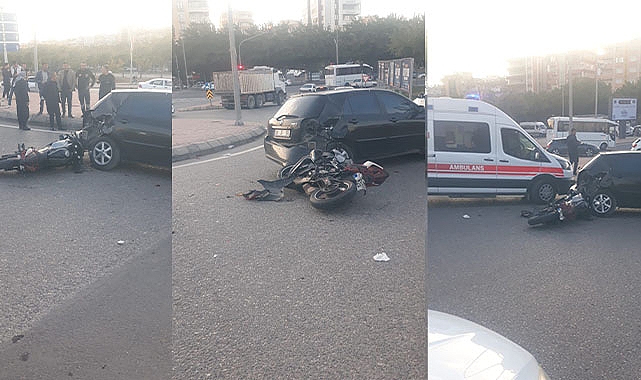 Şanlıurfa'da otomobil ile motosiklet çarpıştı!
