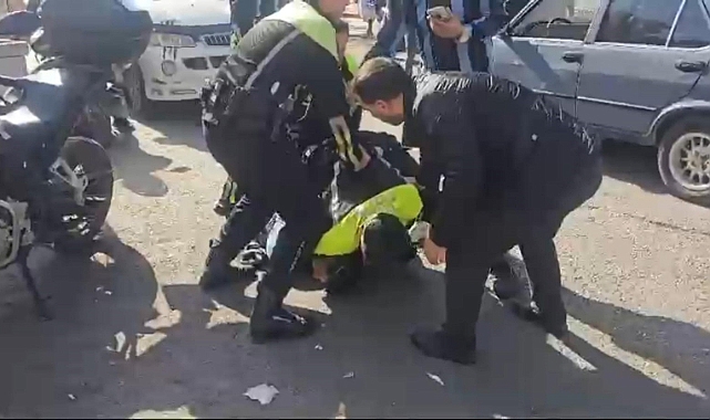Şanlıurfa'da polise mukavemet eden sürücü gözaltına alındı