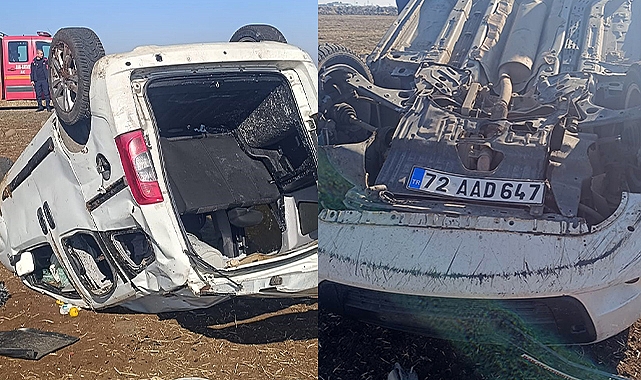 Diyarbakır'da hafif ticari araç takla attı: 4 yaralı