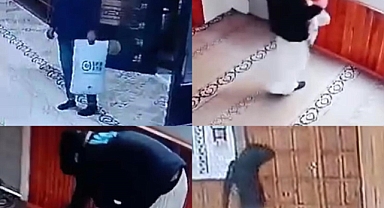 Mersin'de gece saklandığı camide kadın kılığına giren şahıs hırsızlık yaptı!