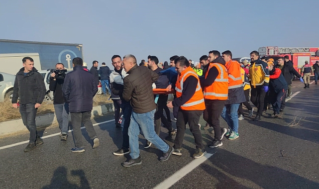 Van'da 21 araç birbirine girdi! 1 ölü, 51 yaralı