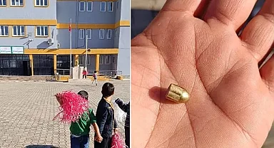 Şanlıurfa'da yorgun mermi skandalı! Okul bahçesine düştü