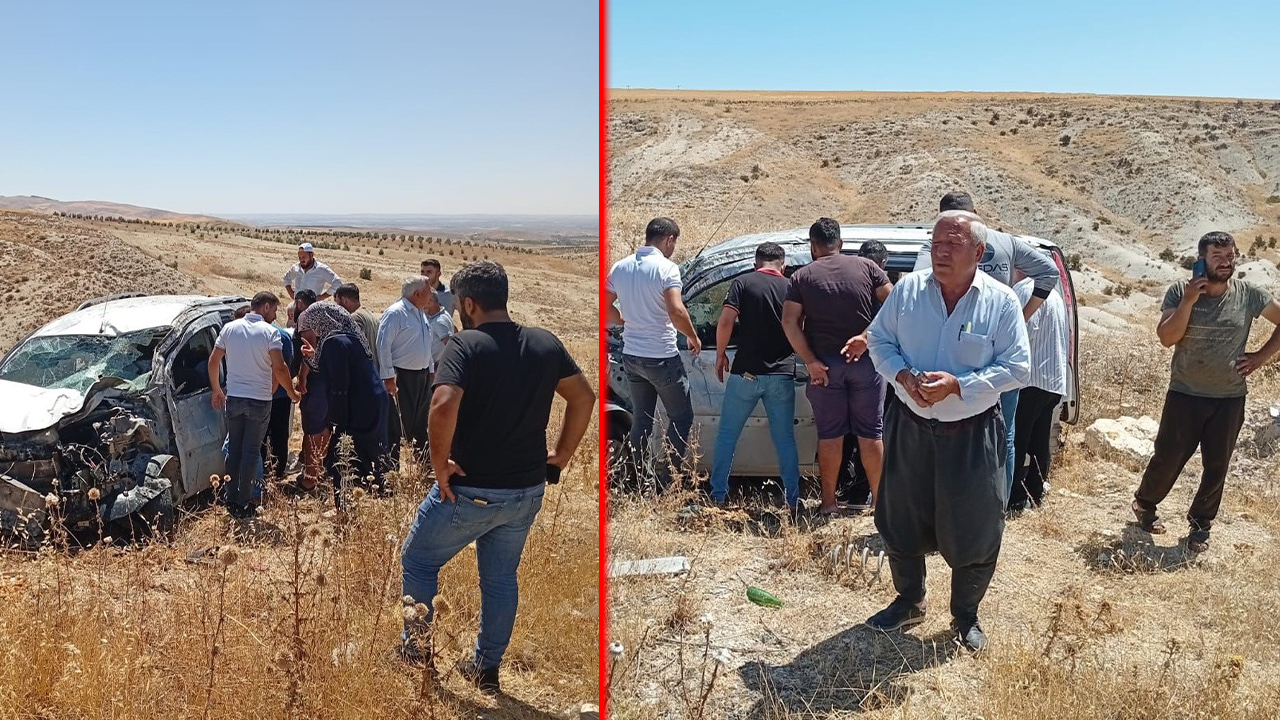 Adıyaman-Şanlıurfa Karayolunda araç takla attı! Yaralı var