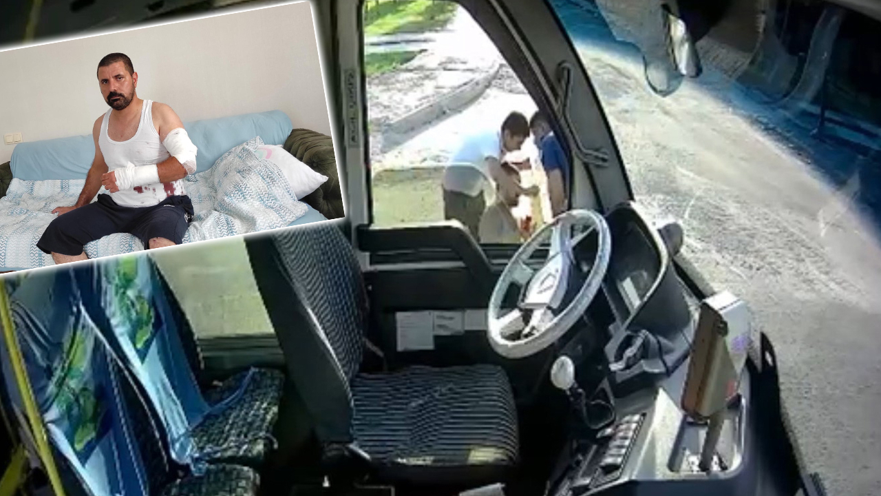 Şanlıurfa’da haraç iddiası: Otobüs şoförüne bıçaklı saldırı kamerada