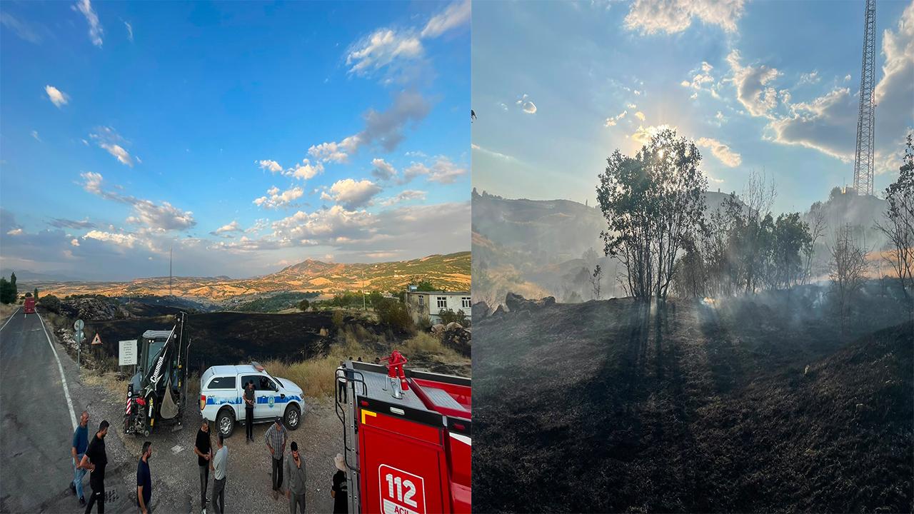 Çıkan yangın 5 saat sora söndürüldü.