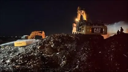 Gaziantep'te kağıt fabrikasında yangın