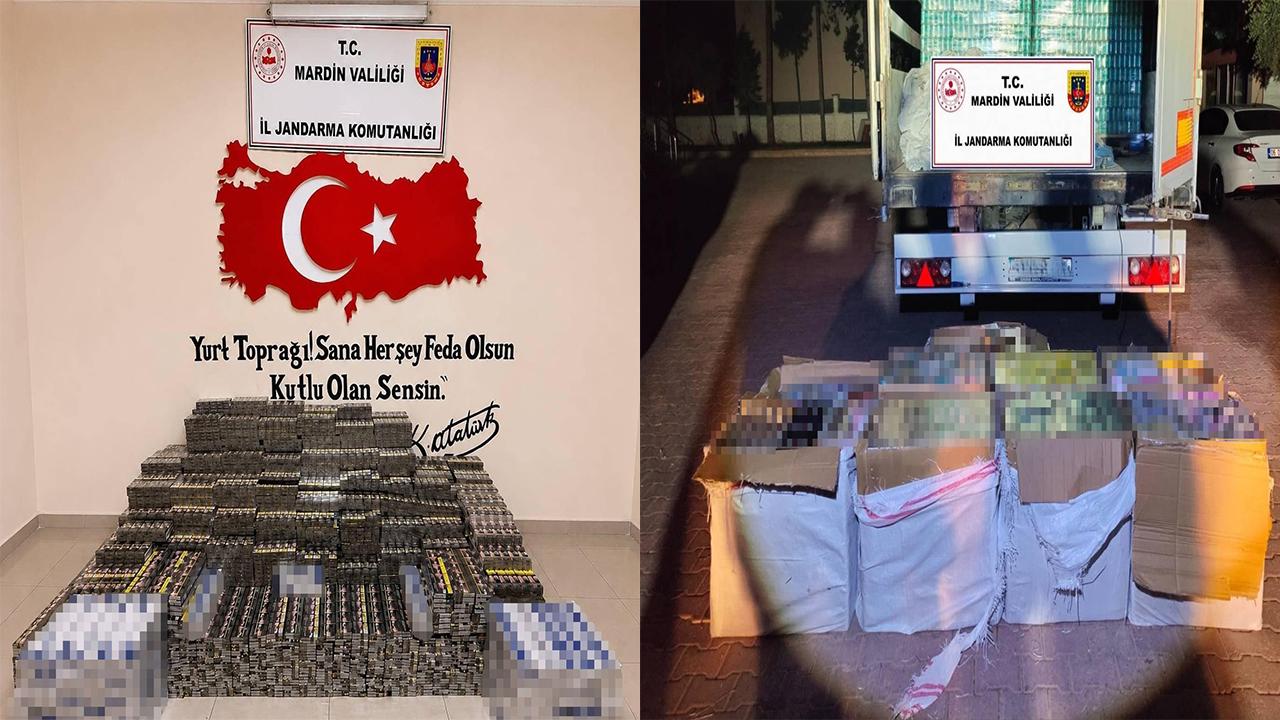 Mardin'de 5 milyon lira değerinde kaçak tütün mamulleri ele geçirildi