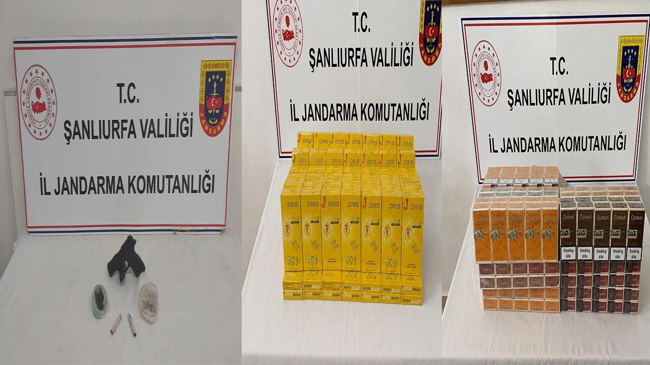 Şanlıurfa'da silah ve kaçak sigara ele geçirildi