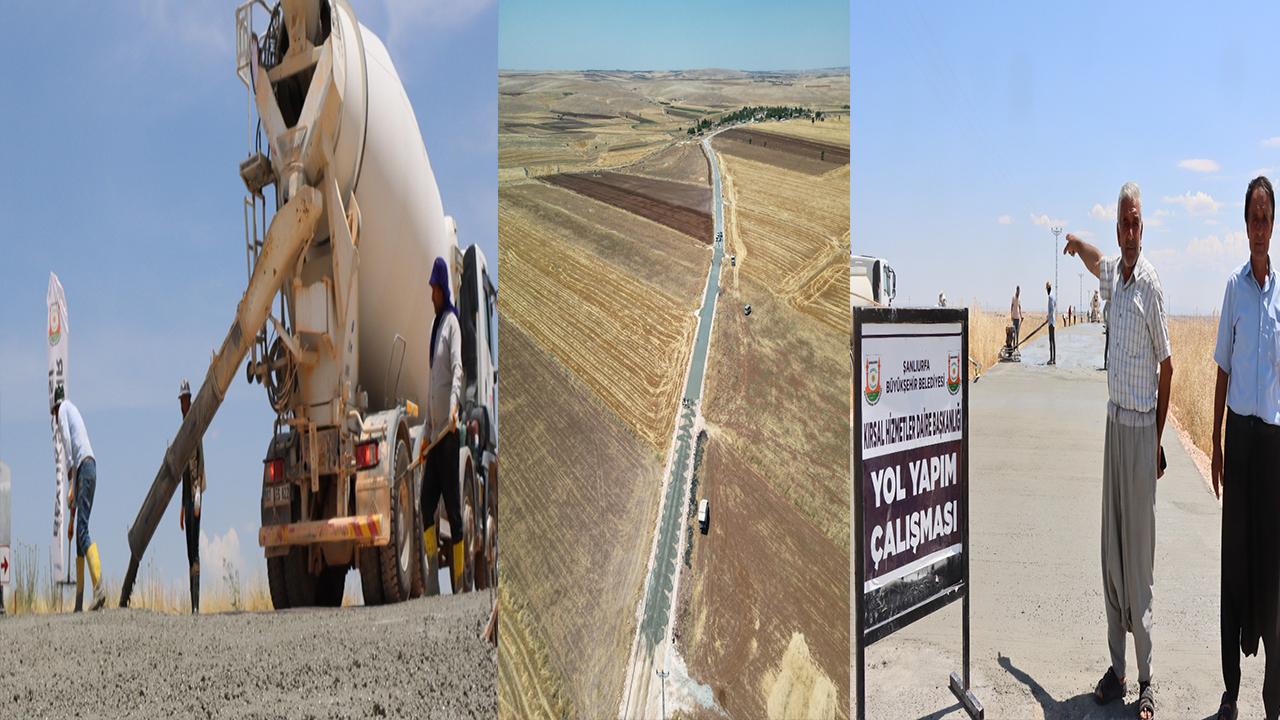 Şanlıurfa'da yol çalışmları hız kesmeden evam ediyor