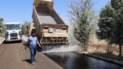 Viranşehir'de 9 kilometrelik yol yenilendi